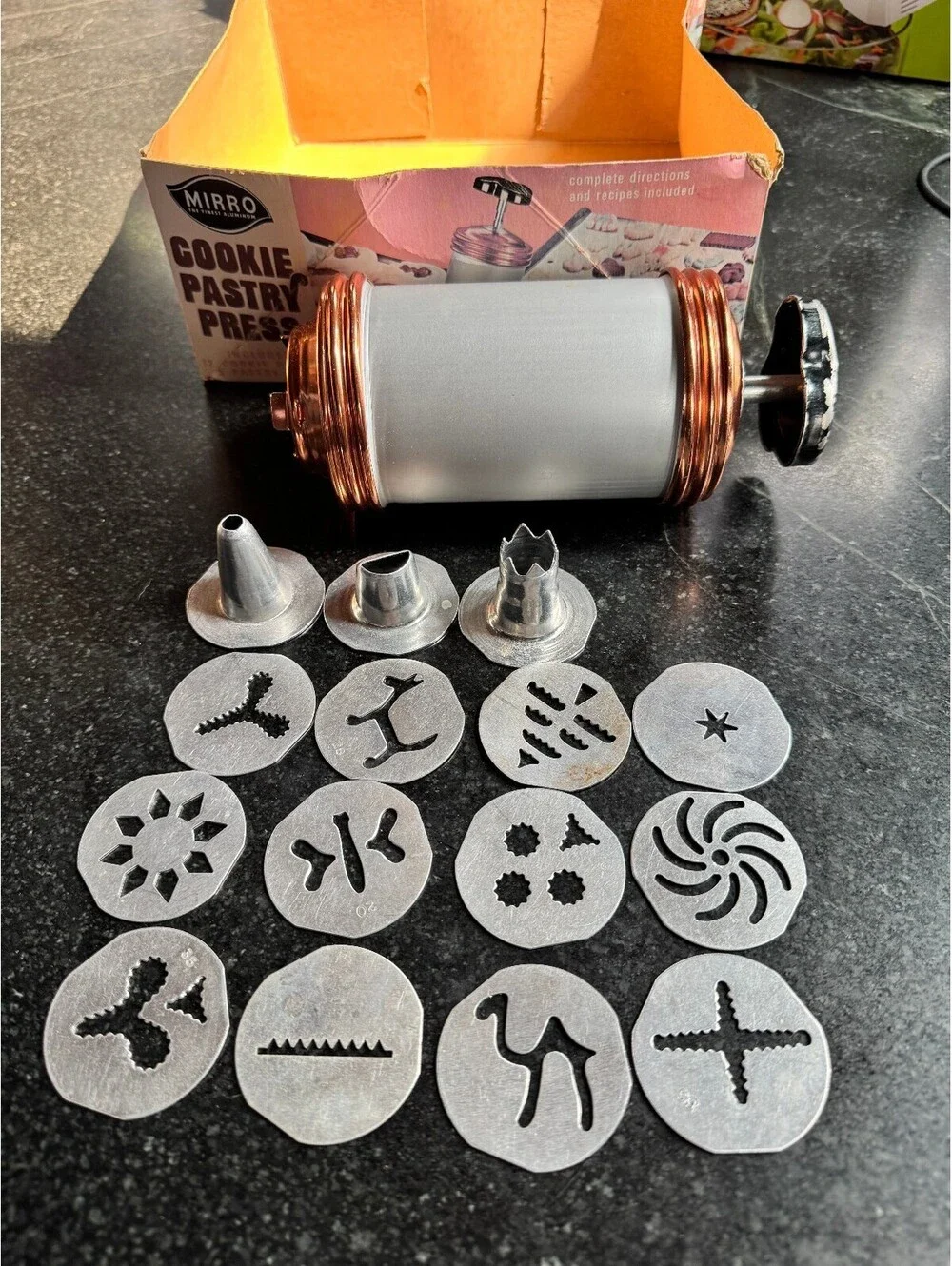 Vintage Mirro Cookie & Pastry Press Set